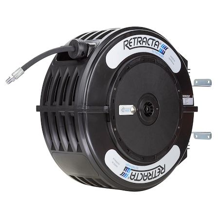 Macnaught Thermoplastic Heavy Duty Hose Reel Grease Service 1/4 inch x 50 ft 5000 PSI RACR Adjustable Speed Control GRC250K-02